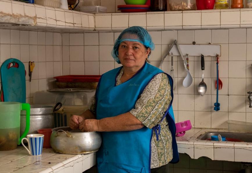 Mariela Hincapié, Manager of the Community Kitchen and President of the Users Network of the South East Health Network